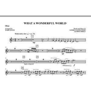 What A Wonderful World - Oboe