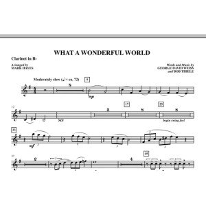 What A Wonderful World - Bb Clarinet 1