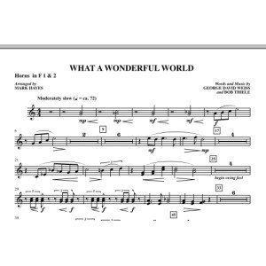 What A Wonderful World - F Horn 1,2