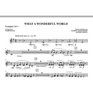 What A Wonderful World - Bb Trumpet 2,3