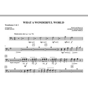 What A Wonderful World - Trombone 1 & 2