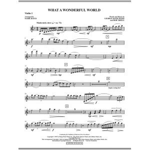 What A Wonderful World - Violin 1