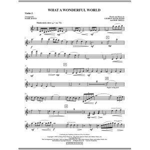 What A Wonderful World - Violin 2