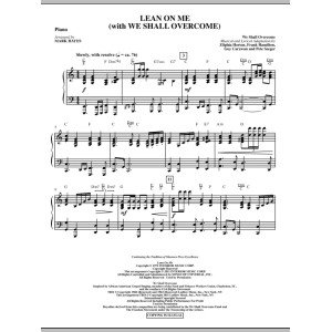 Lean On Me (with We Shall Overcome) - Piano