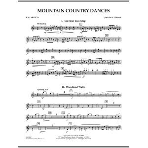 Mountain Country Dances - Bb Clarinet 1