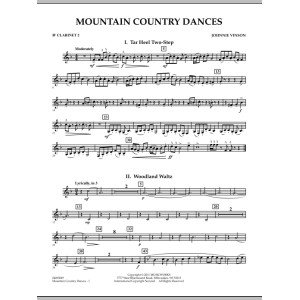Mountain Country Dances - Bb Clarinet 2