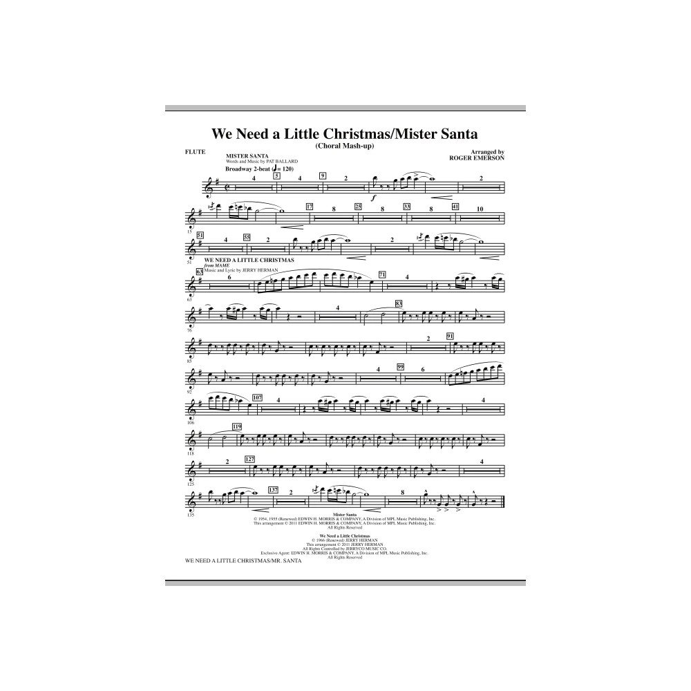 We Need a Little Christmas / Mister Santa - Flute