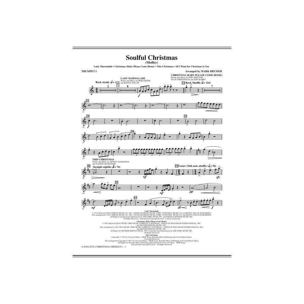 A Soulful Christmas - Bb Trompete 1