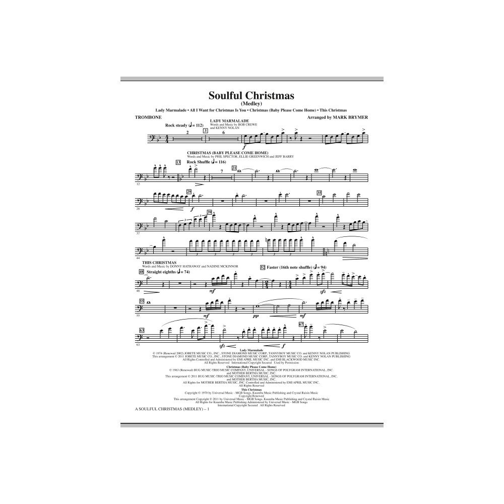 A Soulful Christmas - Trombone