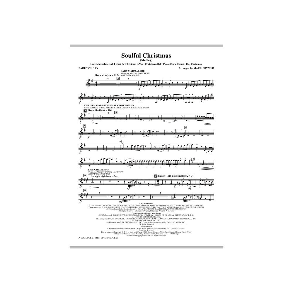 A Soulful Christmas - Baritone Sax