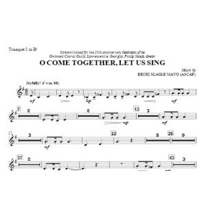 O Come Together, Let Us Sing - Trompete 3 in B