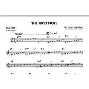 The First Noel - Bb Solo Sheet