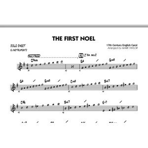 The First Noel - Eb Solo Sheet