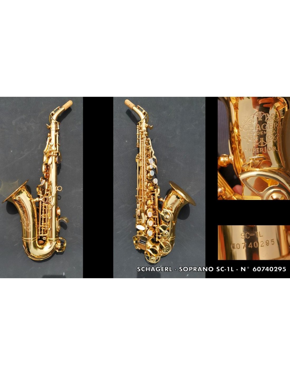ソプラノサックス Schiller Curved。Germany Sold - Schagerl Soprano-CURVED-1L