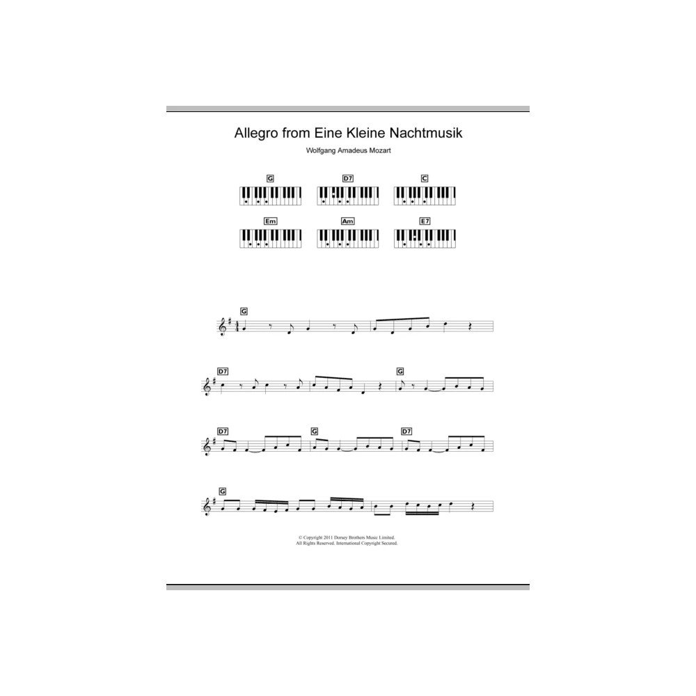 Allegro aus Eine Kleine Nachtmusik K525