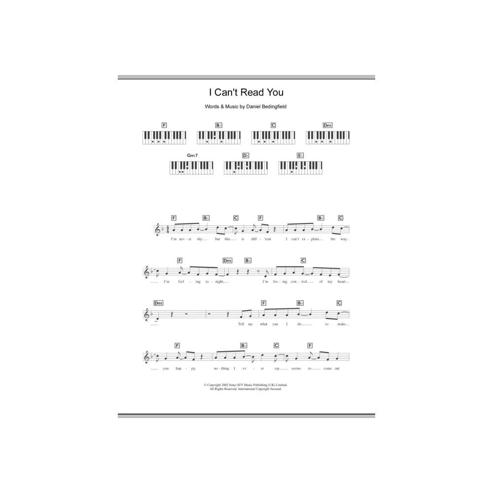 I Can't Read You