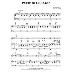White Blank Page