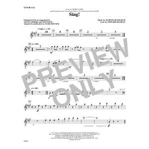 Sing! - Tenor Sax