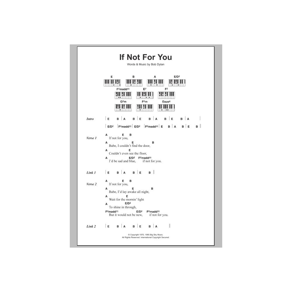 If Not For You