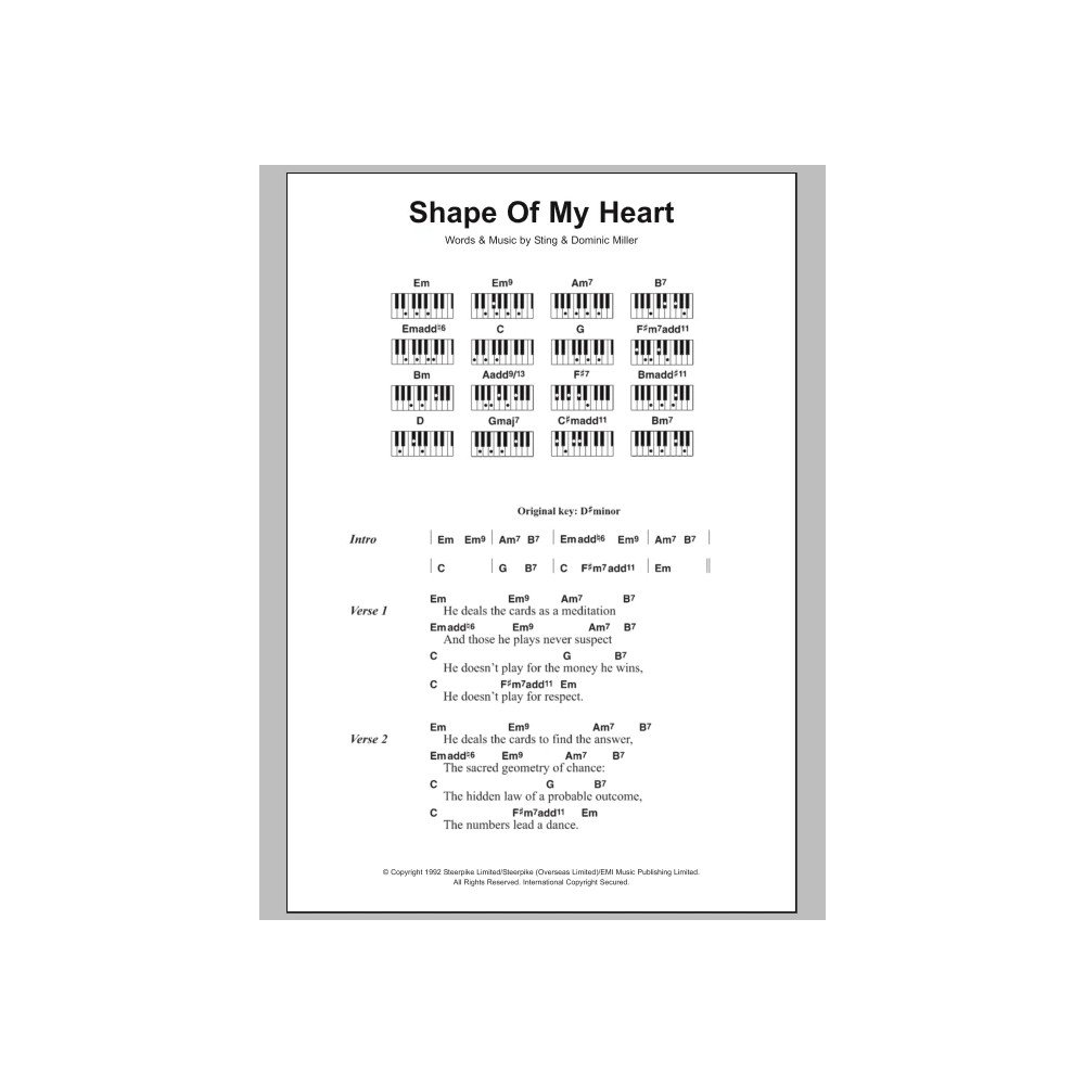 Shape Of My Heart