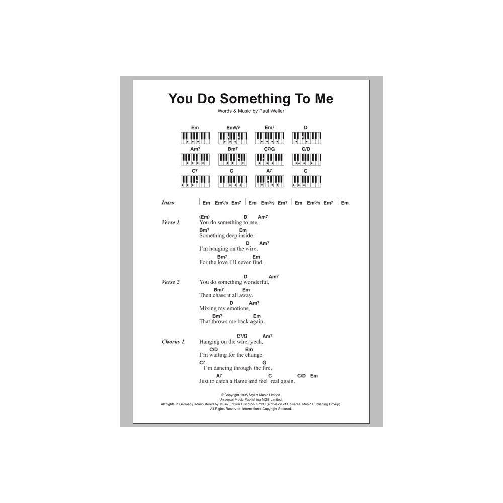You Do Something To Me