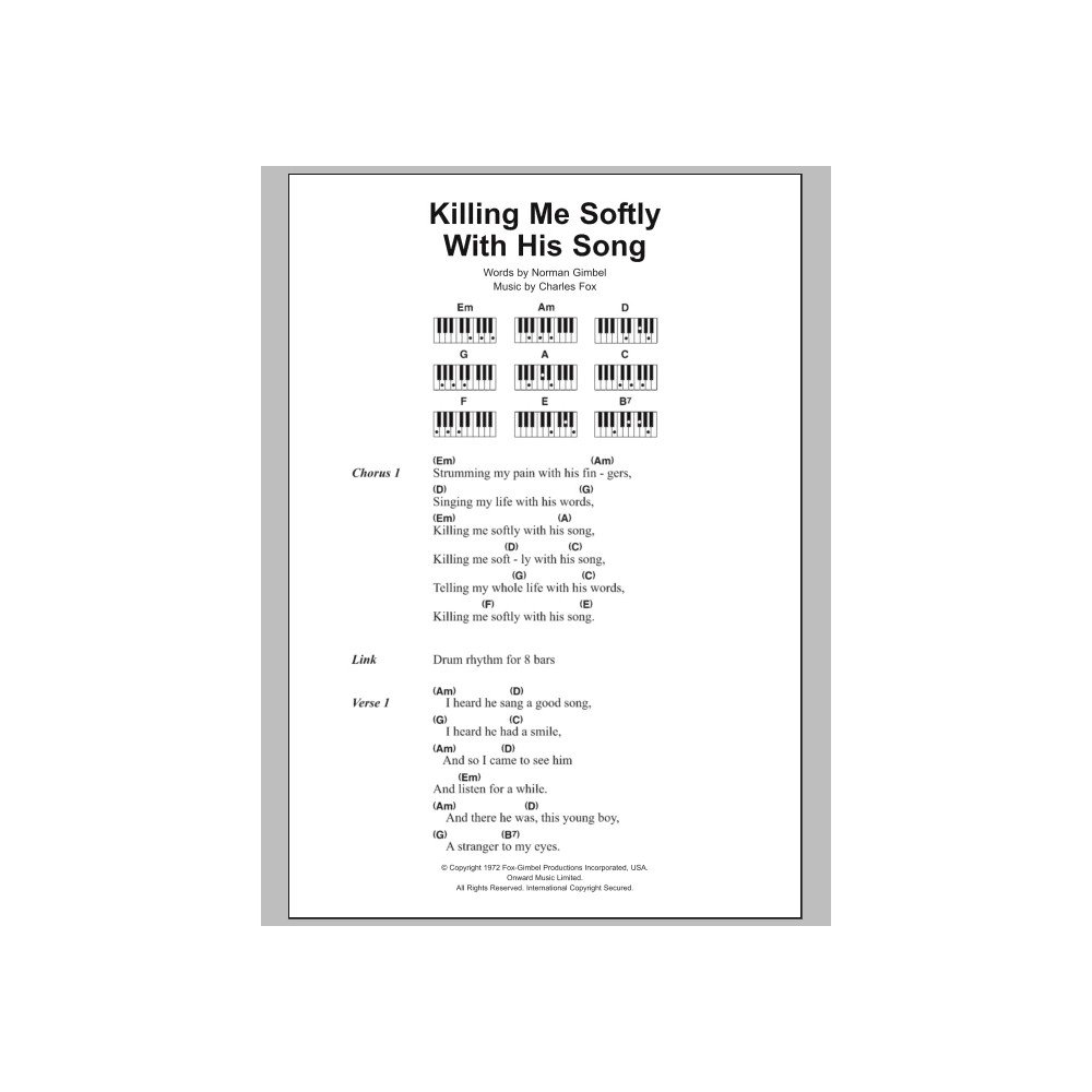 Killing Me Softly With His Song