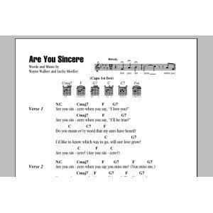 Are You Sincere