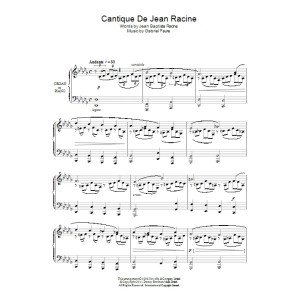Cantique De Jean Racine