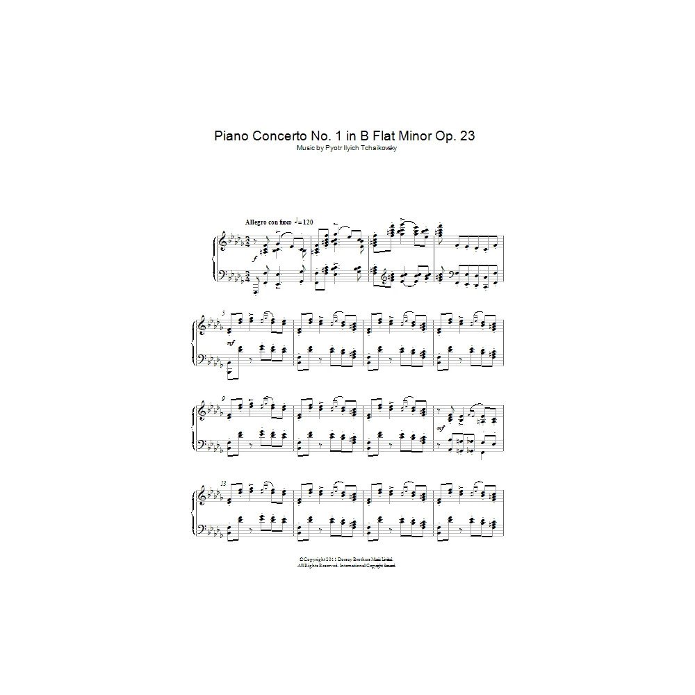 Piano Concerto No. 1 in B Flat Minor Op. 23