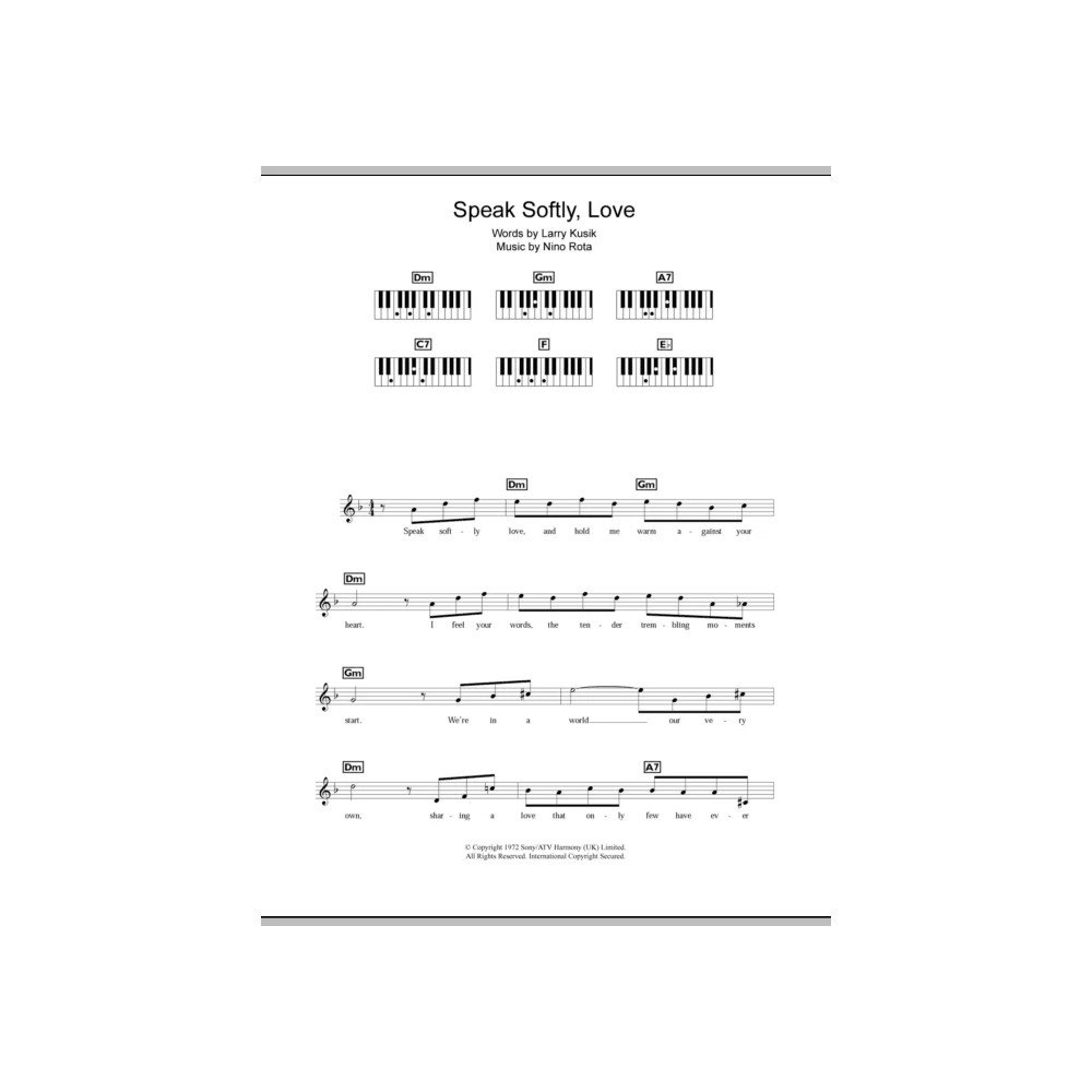 Speak Softly, Love (Love Theme)