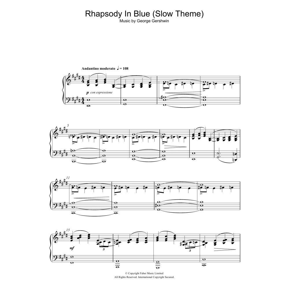 Rhapsody In Blue (Slow Theme)