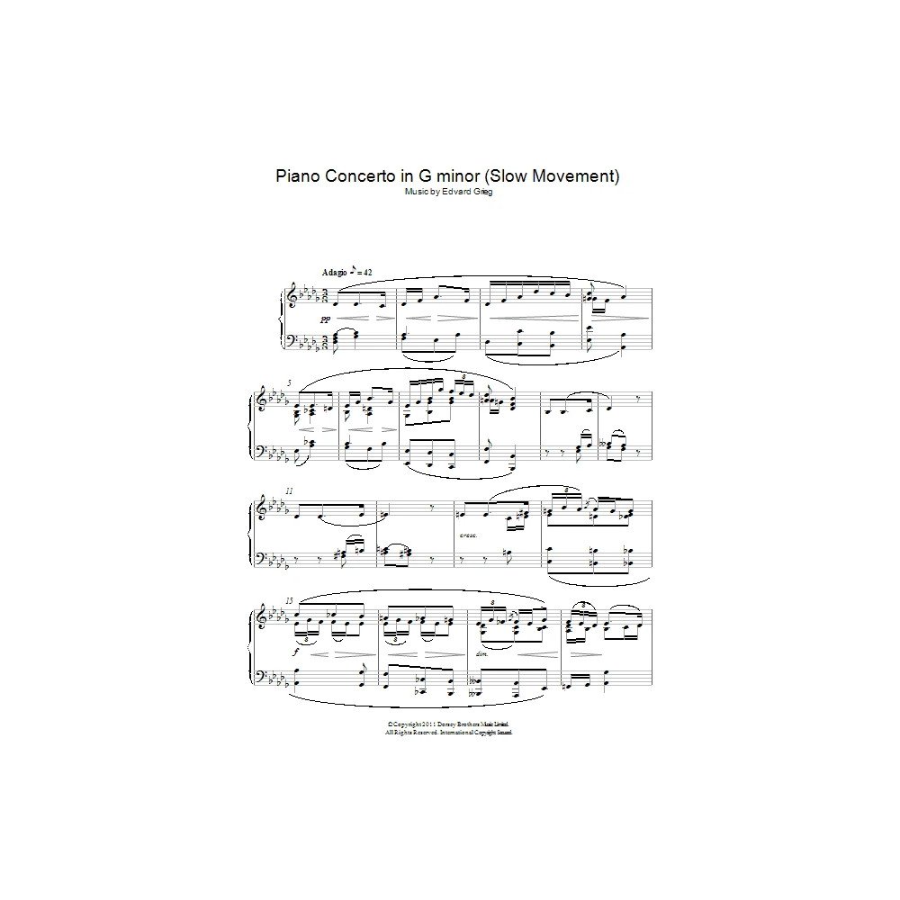 Piano Concerto in G minor (Slow Movement)