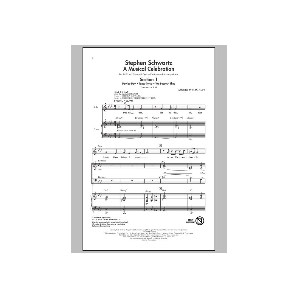 Stephen Schwartz: A Musical Celebration (Medley)