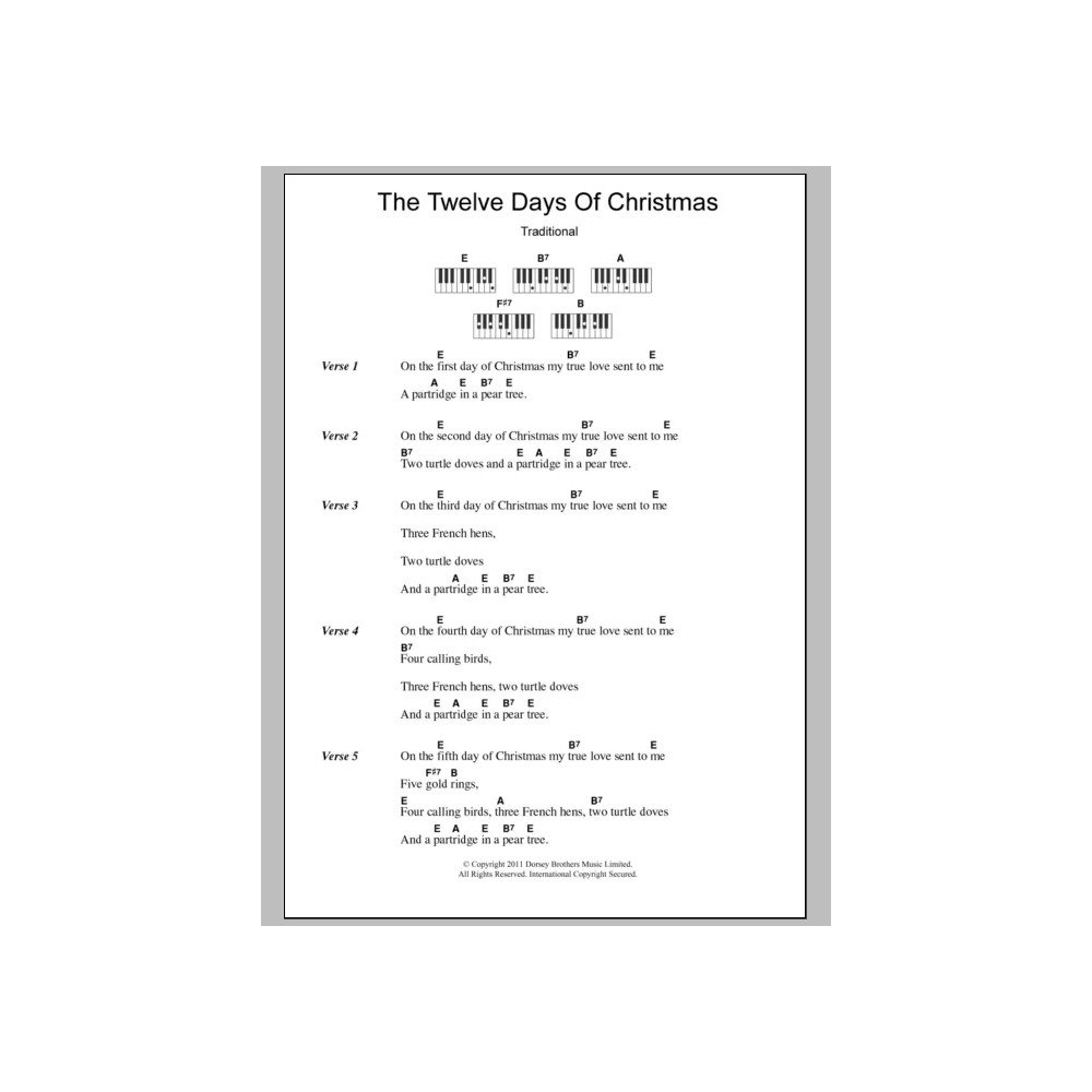 The Twelve Days Of Christmas
