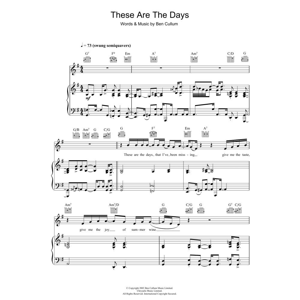 These Are The Days