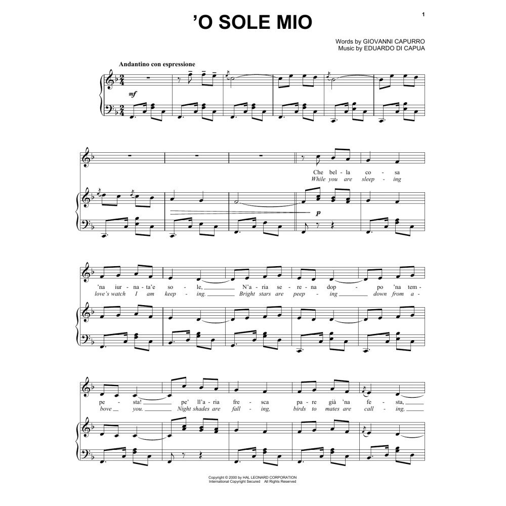 'O Sole Mio