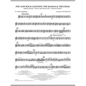 Pop And Rock Legends: The Mamas & The Papas - Bb Tenor Saxophone