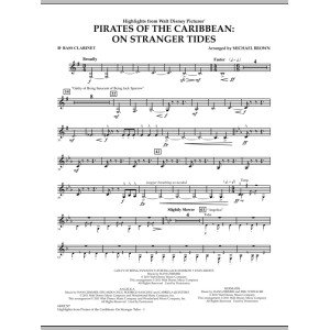 Highlights from Pirates Of The Caribbean: On Stranger Tides - Bb Bass Clarinet