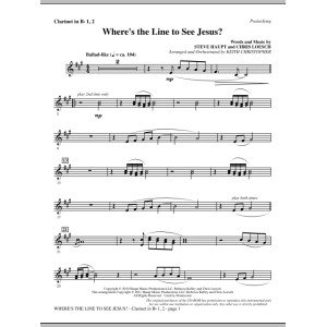 Where's The Line To See Jesus? - Bb Clarinet 1 & 2