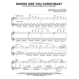 Where Are You Christmas? (arr. Phillip Keveren) (from How The Grinch Stole Christmas)