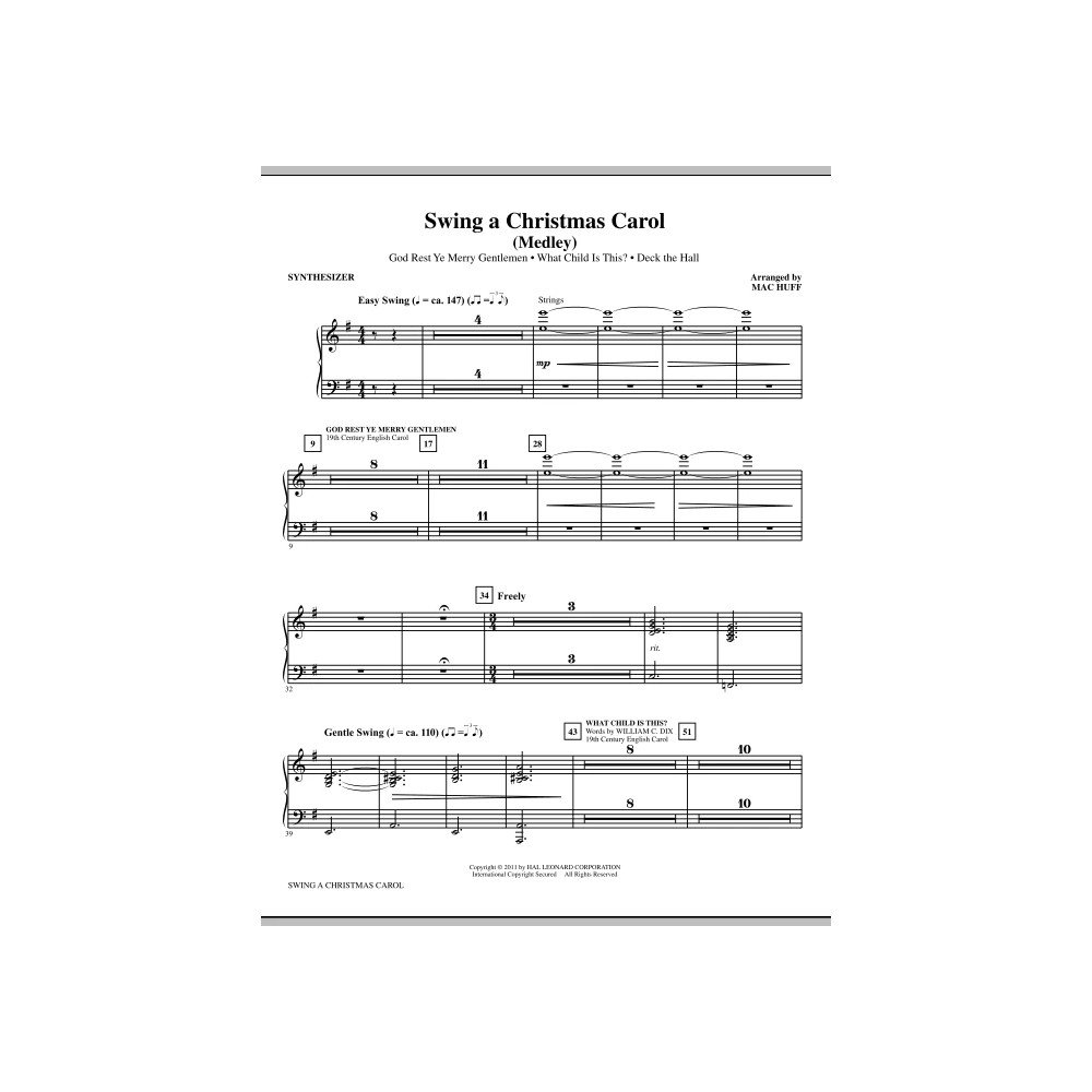 Swing A Christmas Carol (Medley) - Synthesizer