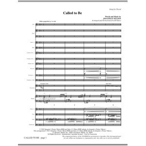Called To Be - Full Score