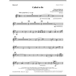Called To Be - F Horn