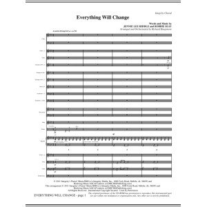 Everything Will Change - Vollständige Partitur