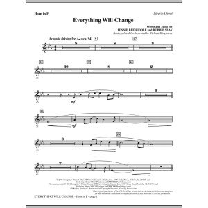 Everything Will Change - F Horn