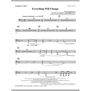 Everything Will Change - Trombone 3/Tuba