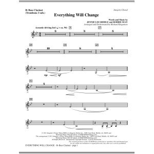 Everything Will Change - Bass Clarinet (sub. tbn. 3)