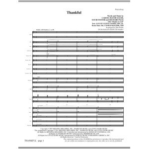 Thankful - Full Score