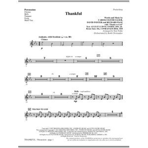 Thankful - Percussion