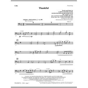 Thankful - Cello